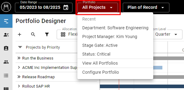Portfolios In Meisterplan Overview Meisterplan Help Center